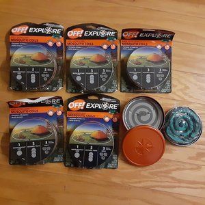 6-pack  OFF! Mosquito BUG Repellent Coil Refills + TRAYS 18 COILS TOTAL